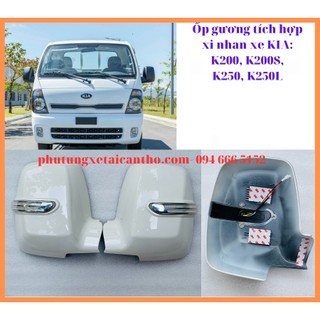 Ốp gương tích hợp xi nhan xe kia: k200, k200s, k250, k250l-hàng made in korea