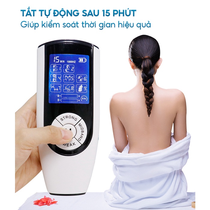 Máy Massage Xung Điện 4 Miếng Dán, Máy Massa Dán Điện NK-103