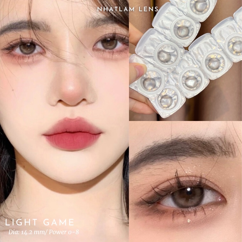 💦 𝐋𝐄𝐍𝐒 𝟏 𝐍𝐆𝐀̀𝐘💦 Nâu- Xám tự nhiên phong cách Tây nhẹ thu hút mộng mơ