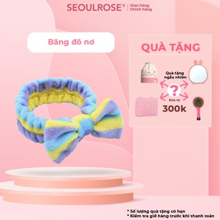 Băng đô rửa mặt nơ xinh xắn, chất nhung mềm mịn, nhiều mẫu