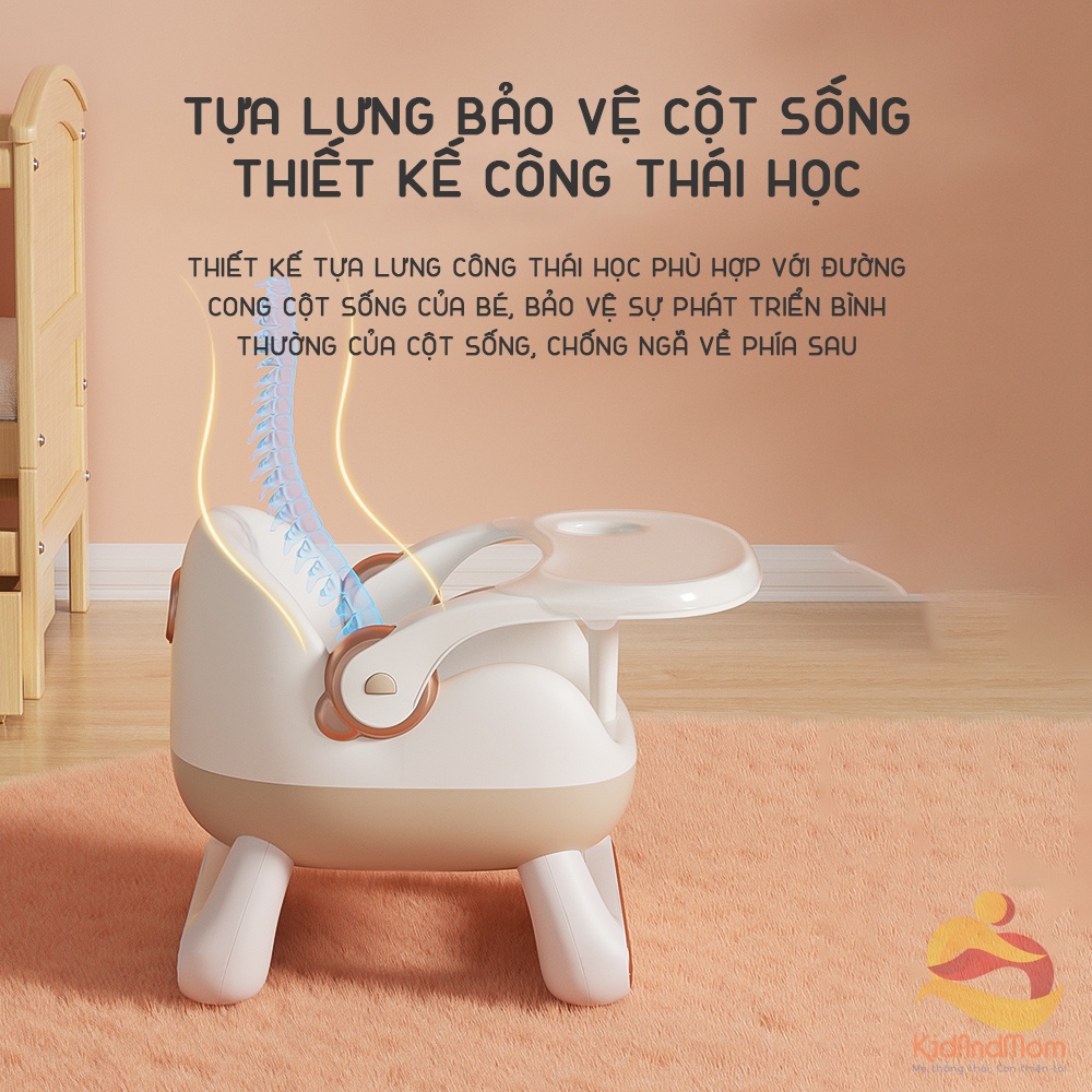 Ghế ăn dặm cho bé KidsWorld BC23 đa năng làm ghế ăn dặm, ghế chơi, xe yo-yo chống trượt