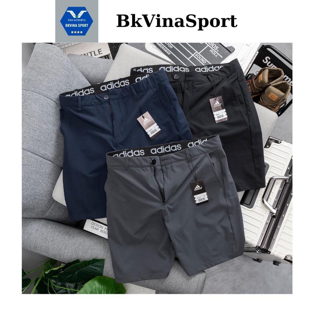 QDN49- QUẦN SHORT ĐÙI NAM TENNIS, GOLF ĐẸP, CHẤT SI GIÓ CAO CẤP, MAY CHUẨN FORM