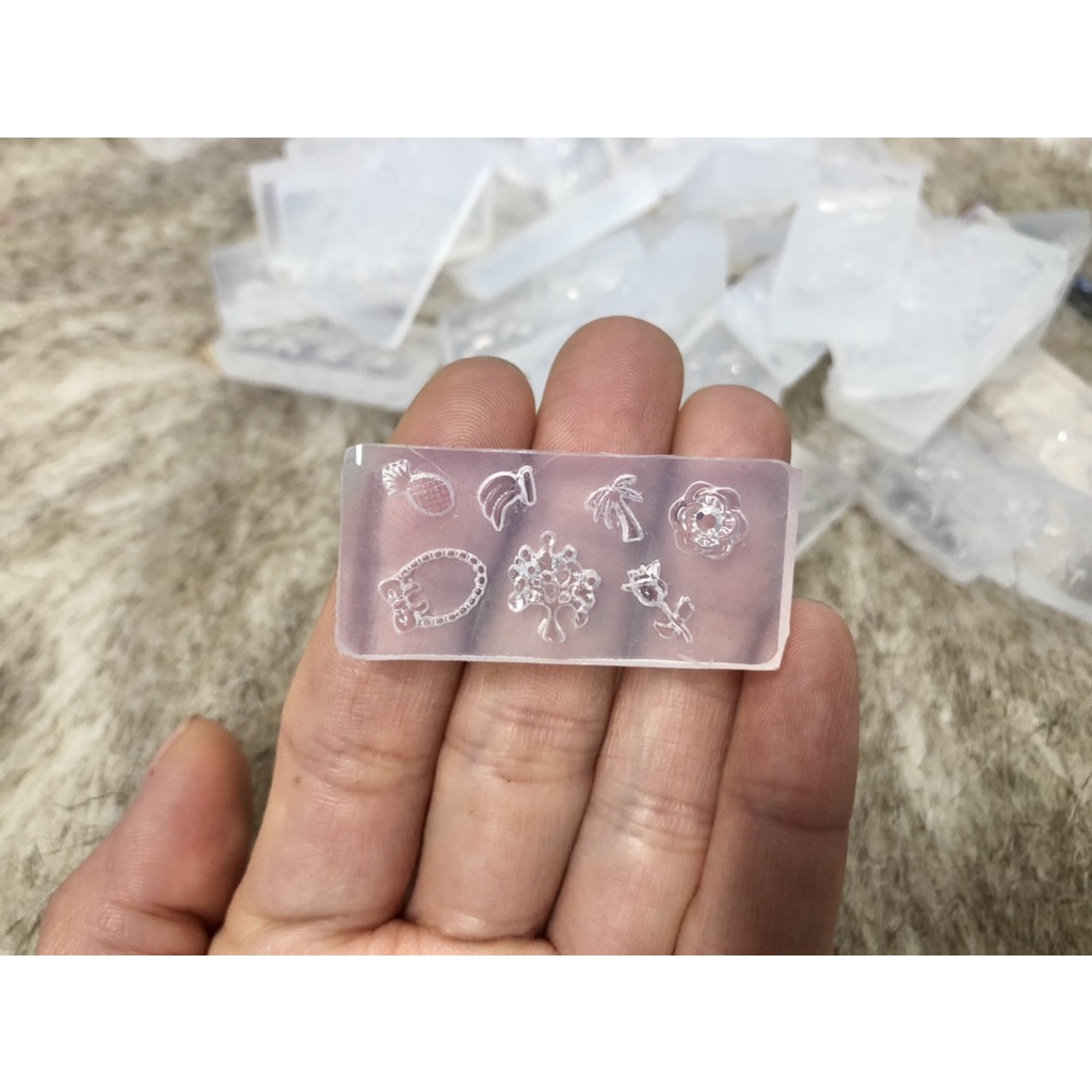 Khuôn hoa hồng, khuôn hoa sứ, khuôn trái tim, khuôn nơ nail