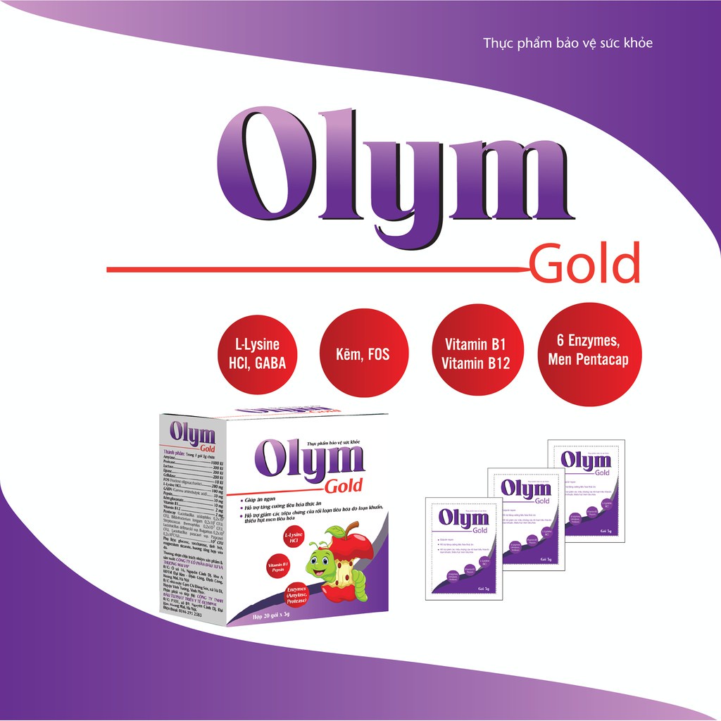 ⭐ Olym Gold, tăng cường tiêu hóa thức ăn, giúp ăn ngon và hấp thu dinh dưỡng. Men tiêu hóa Men vi sinh