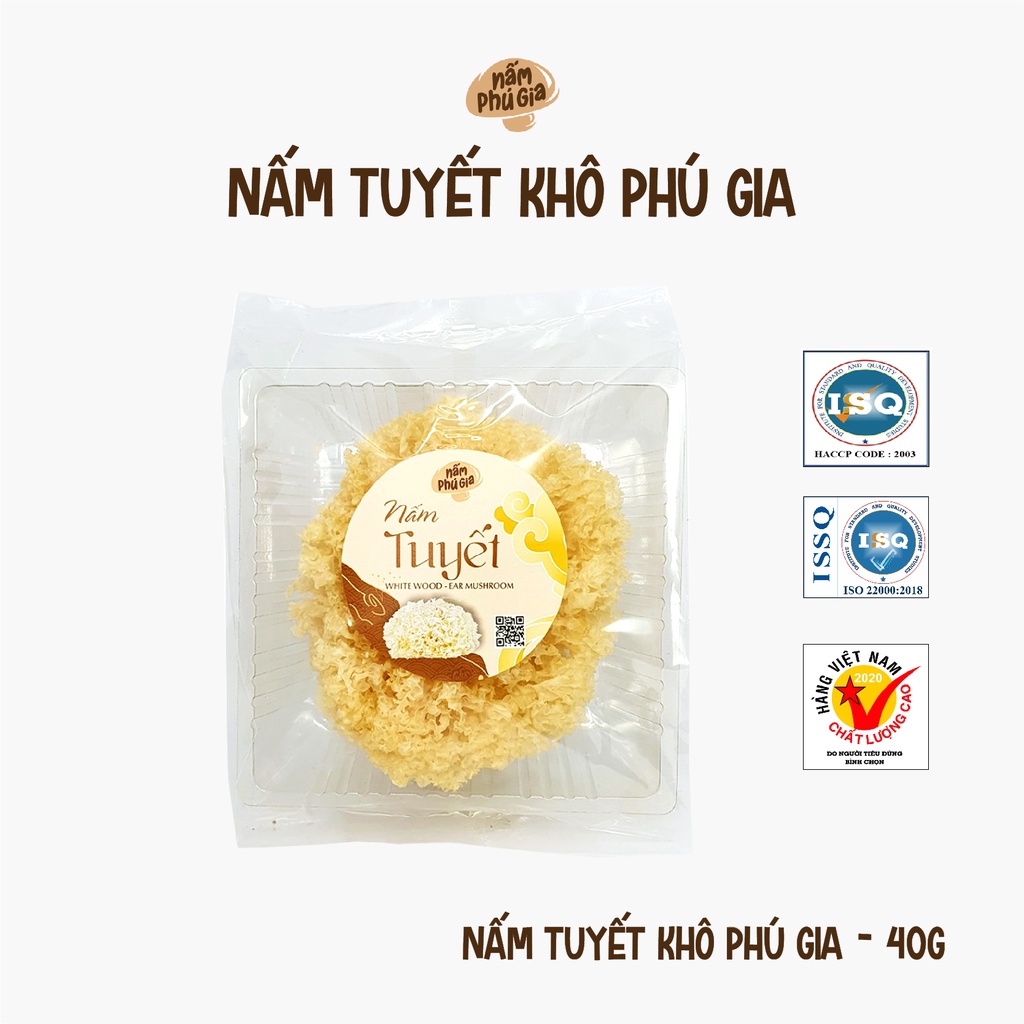 Nấm Tuyết Khô Cao Cấp Khay 40g