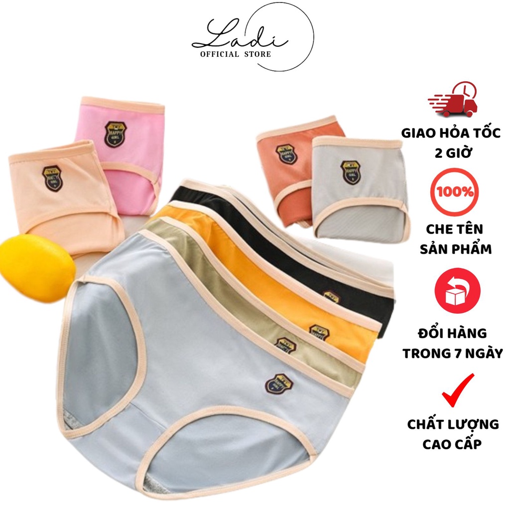 Quần Lót Nữ LADI Happy girl Cao Cấp Thiết Kế Cotton Dễ Thương Mềm Mại MÃ CS010