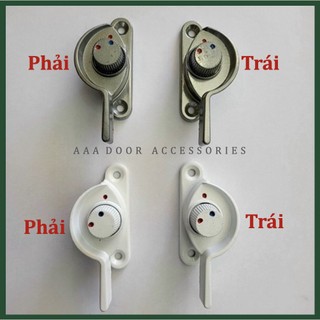 Chốt khoá sò xanh đỏ cửa lùa nhôm