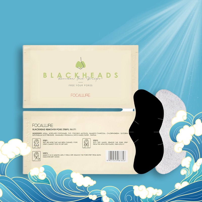 Miếng dán lột mụn FOCALLURE 2.2g Làm sạch sâu mụn đầu đen ở mũi, nhẹ nhàng và không gây kích ứng