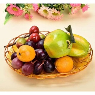 Rổ nhựa mây đựng đồ đa năng oval cao cấp