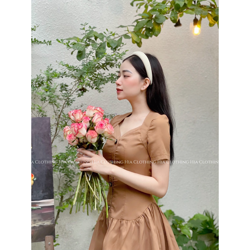 Váy Thiết Kế Cổ V 3 Màu HIA Clothing V839