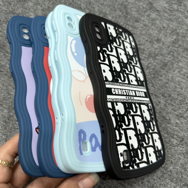 Case ốp lưng Samsung A10 dẻo nhiều hình siêu dễ thương viền lượn sóng bảo vệ camera
