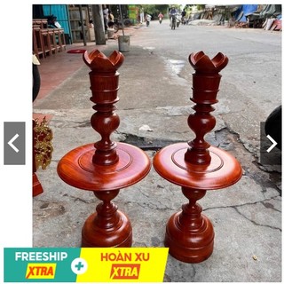Chân đèn gỗ Hương 60cm