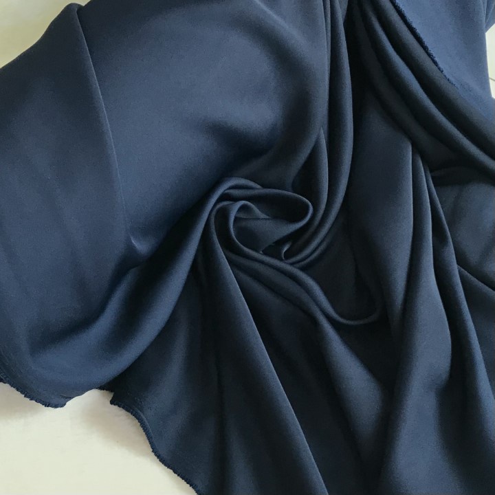 Vải Lụa Mờ Xanh Đen Khổ 1m5 - Không Giãn, Mướt Rũ - May Đầm, Váy, Áo Kiểu, Đồ Thiết Kế
