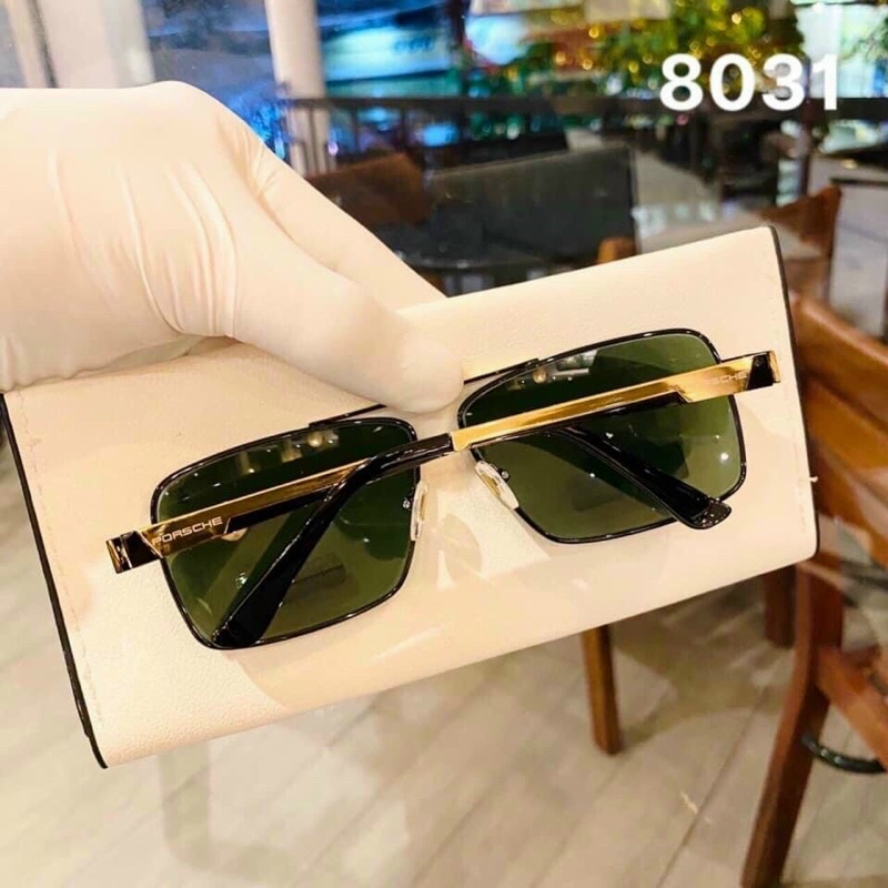 Mắt Kính Mát Thời Trang Nam 8031 Thuỷ Tinh,8712 Đổi Màu,8712 Phân Cực Polarized Chống Tia UV,Dáng Kính Hình Chữ Nhật