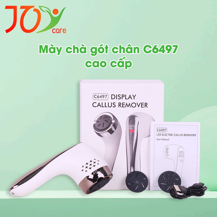 Mày chà gót chân, máy mài gót chân, tẩy da chết gót chân đầu thạch anh cao cấp