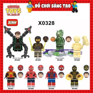 Xếp hình Minifigure Người Nhện Không Còn Nhà : Spider-Man No Way Home - Đồ Chơi Lắp Ghép Sáng Tạo - XINH X0328