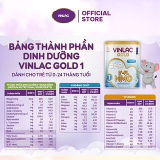 Sữa Bột Vinlac Gold 1 900g