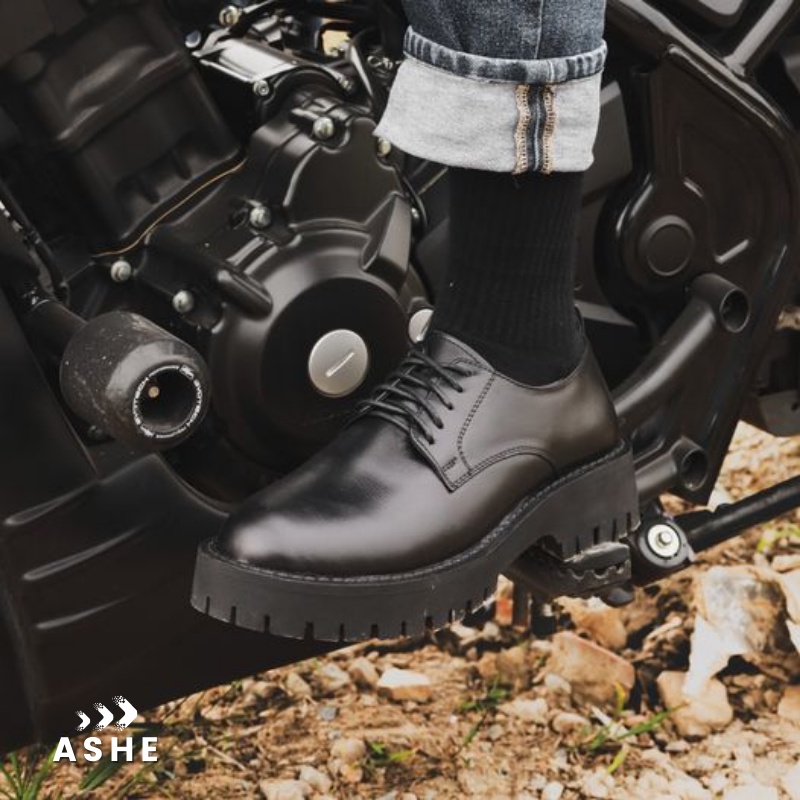 [Mã ICBFRI300 giảm 10% đơn 250K] Giày đốc nam ASHE - Da bò bền đẹp, tăng chiều cao đến 5cm thời trang | BigBuy360 - bigbuy360.vn