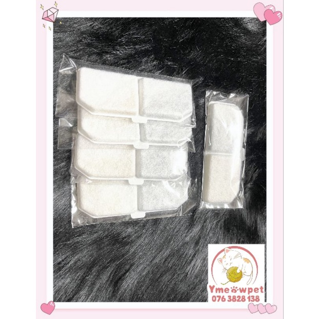 Miếng Lõi lọc nước dùng cho máy uống nước chó mèo / lõi lọc thay thế dùng cho đài phun nước của thú cưng