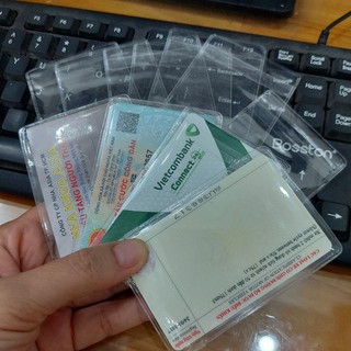 Vỏ bọc căn cước công dân túi nhựa đựng thẻ cccd atm thẻ học sinh sinh viên nhựa dẻo trong suốt