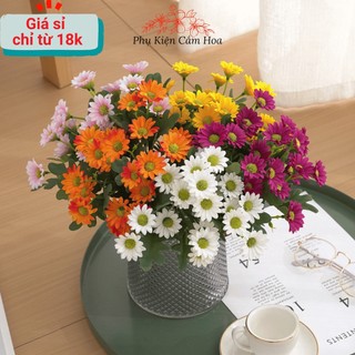 Hoa cúc họa mi giả, hoa cúc giả, hoa cúc tana giả, dùng để decor nhà cửa, chụp ảnh, cắm hoa để bàn