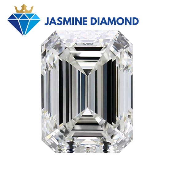 (Size 3x5) Kim cương nhân tạo Mỹ Moissanite giác cắt Emerald