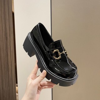 Giày đốc nữ da bóng Hooby chất xịn