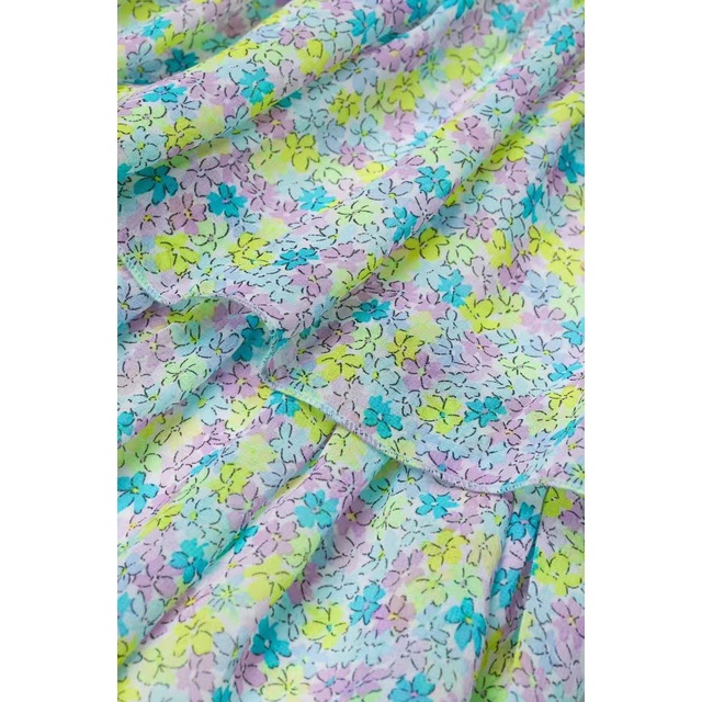 Váy dây hoa xanh cho bé gái VHM016