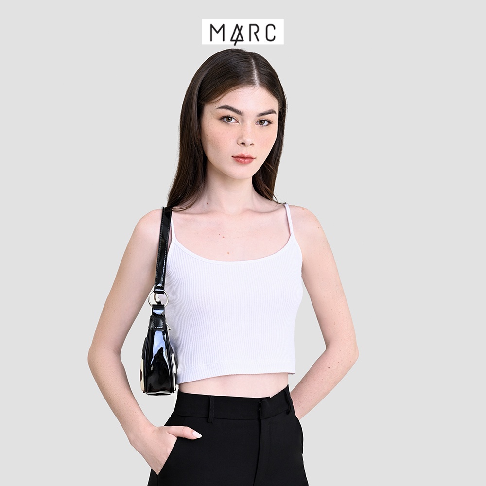 Áo thun nữ MARC FASHION thun gân 2 dây crop mềm mịn co giãn có dây điều chỉnh CBVH110221