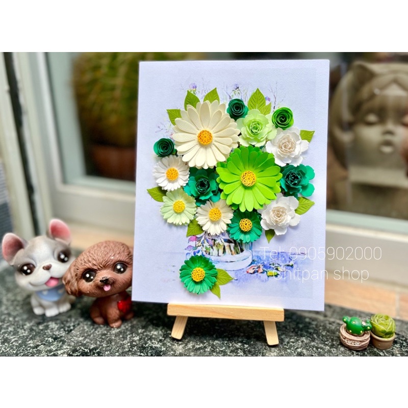 Thiệp handmade 3D- size 15x19cm