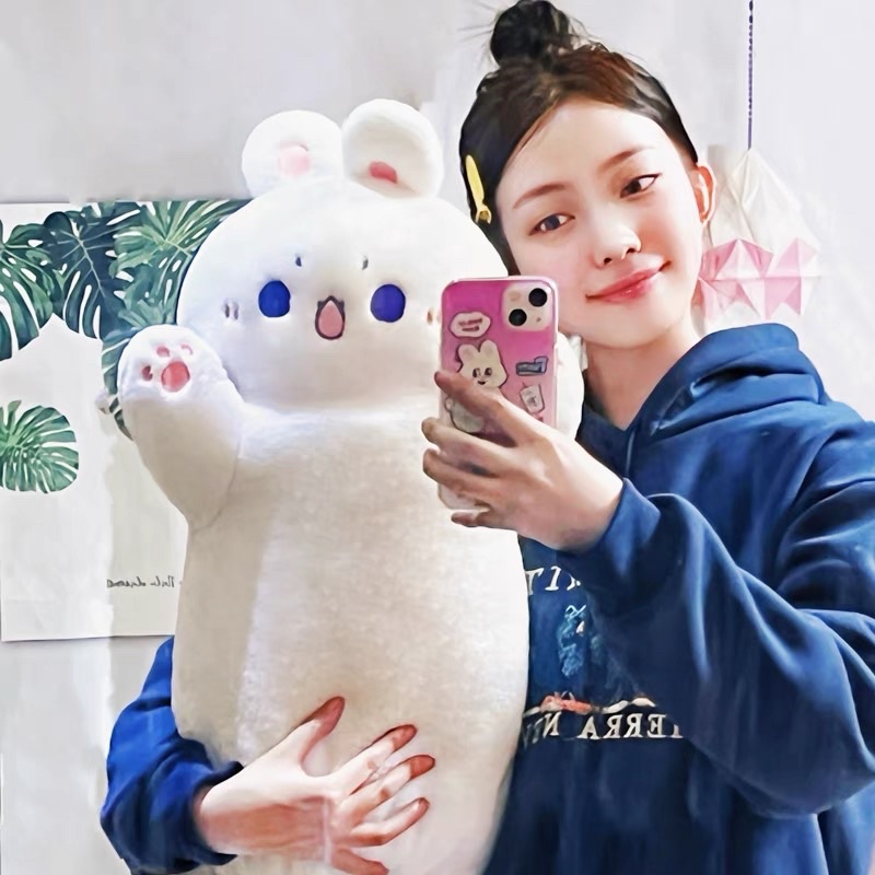 ‼️LOẠI TO‼️ Thỏ Mèo Chó Bông Size Lớn Kèm Túi Cá/Cà Rốt/Xương Cún