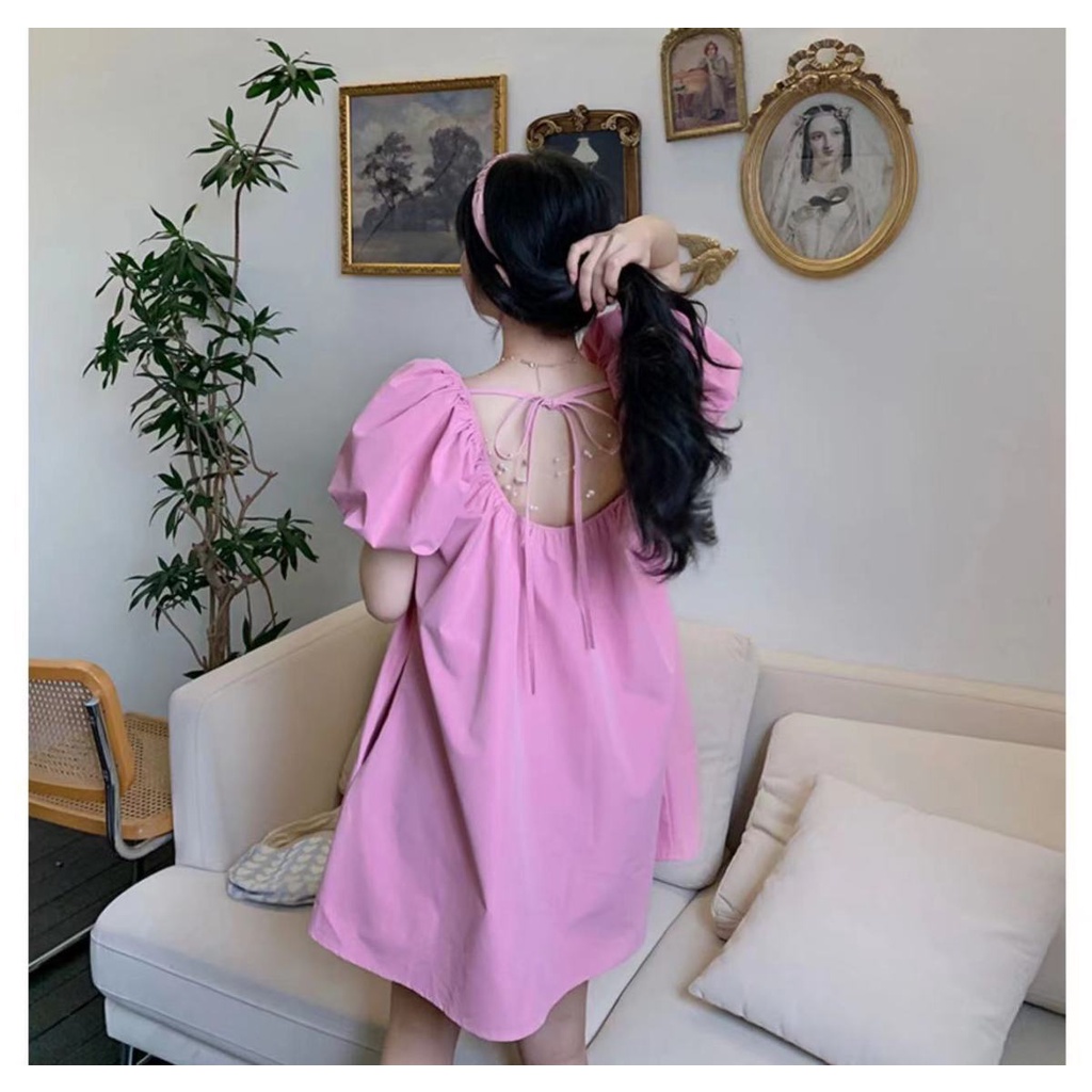 Đầm Cổ Vuông Tay Phồng Thời Trang Mùa Hè 2023 Phong Cách Pháp Mới Cho Nữ