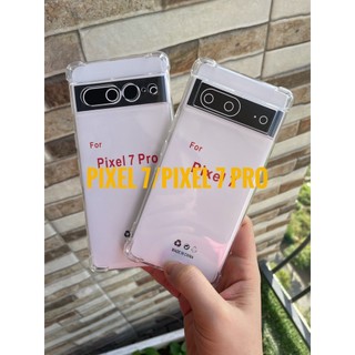 Ốp chống sốc 4 góc Google Pixel 7, Pixel 7 Pro trong suốt, bảo vệ Camera