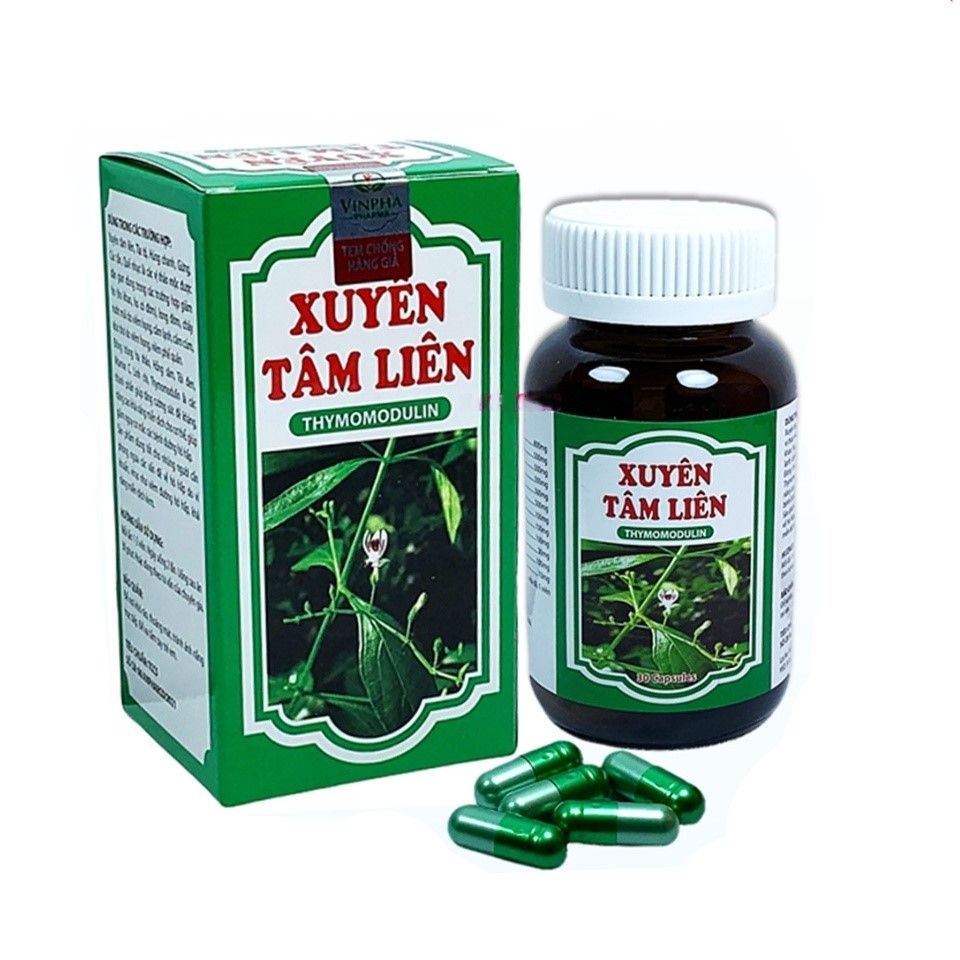Viên uống XUYÊN TÂM LIÊN THYMOMODULIN - tăng cường sức khỏe hệ hô hấp - lọ 30 viên