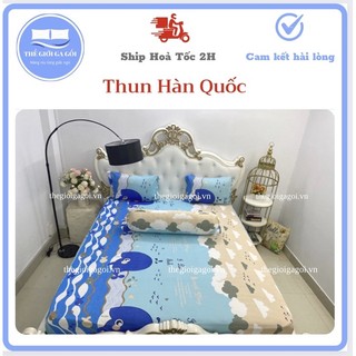 Bộ ga gối Thun Lạnh Hàn Quốc