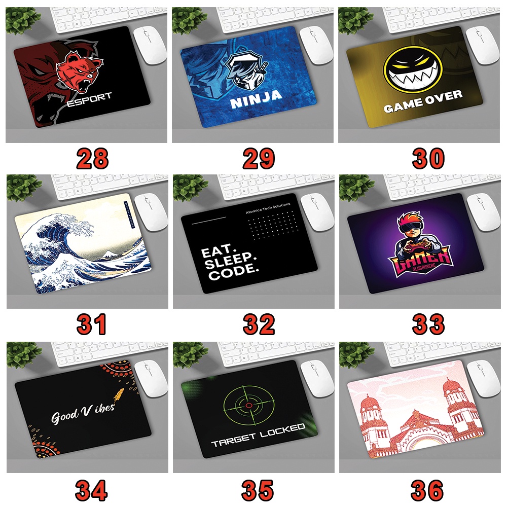 Lót Chuột - Bàn Di Chuột Gaming, Văn Phòng 21x26cm, Có May Viền, Cao Su Tự Nhiên