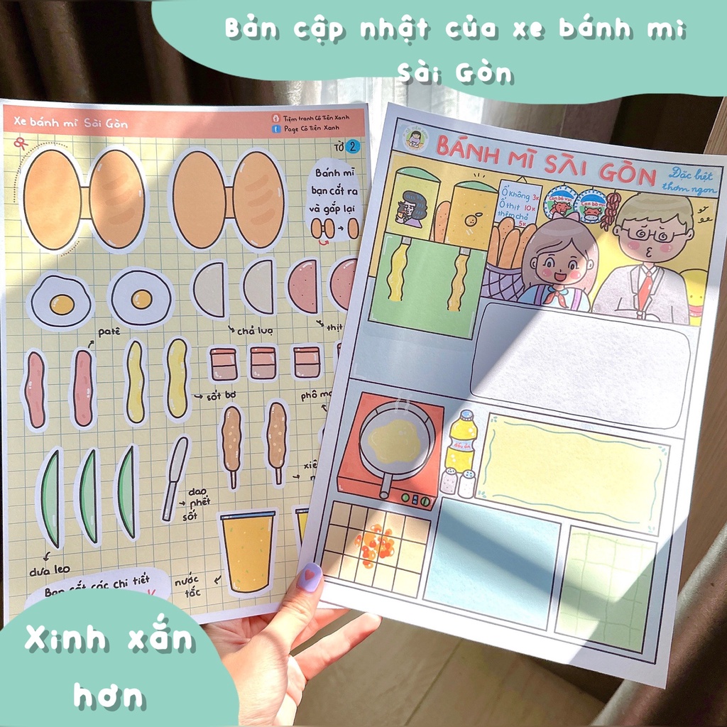 BỘ XE BÁN BÁNH MÌ NƯỚC MÍA (bản mới)