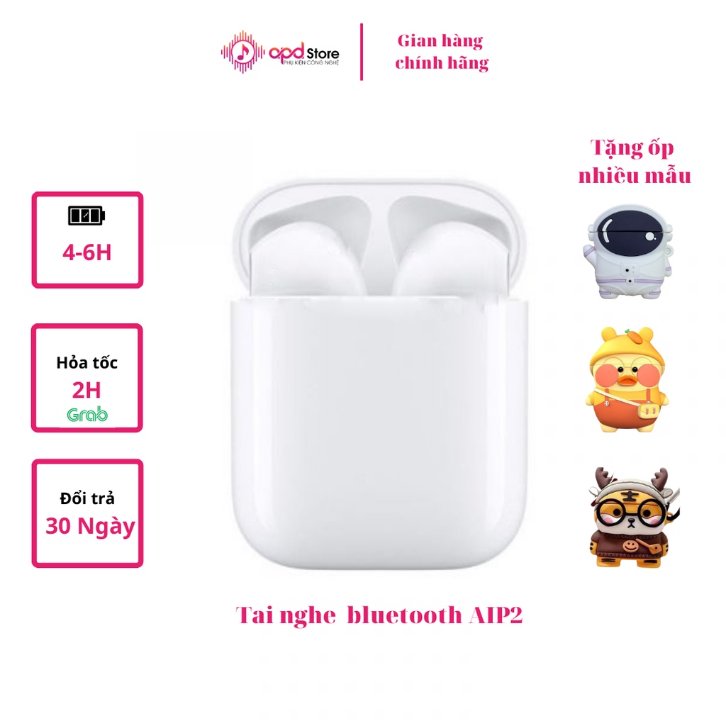 Tai Nghe Bluetooth AIP2 Cao Cấp,Chính Hãng APD Store, Định Vị, Đổi Tên , Chạm Cảm Ứng,Tương Thích Các Máy Điện Thoại
