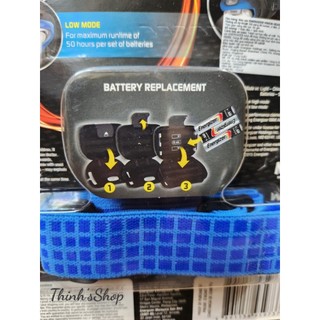 Đèn đeo đầu Energizer Vision Head Light đa năng kèm 3 Pin AAA - Chính hãng