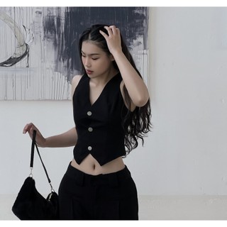 Set VEST màu đen ONONMADE Barbara Blazer Set