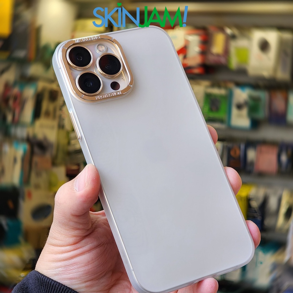 Ốp Siêu Mỏng XM Bảo Vệ Camera, Nút Bấm Dễ Dàng, Lưng Nhám Chống Vân Tay iP 14Promax/ 14Pro/ 13Promax/ 12Promax