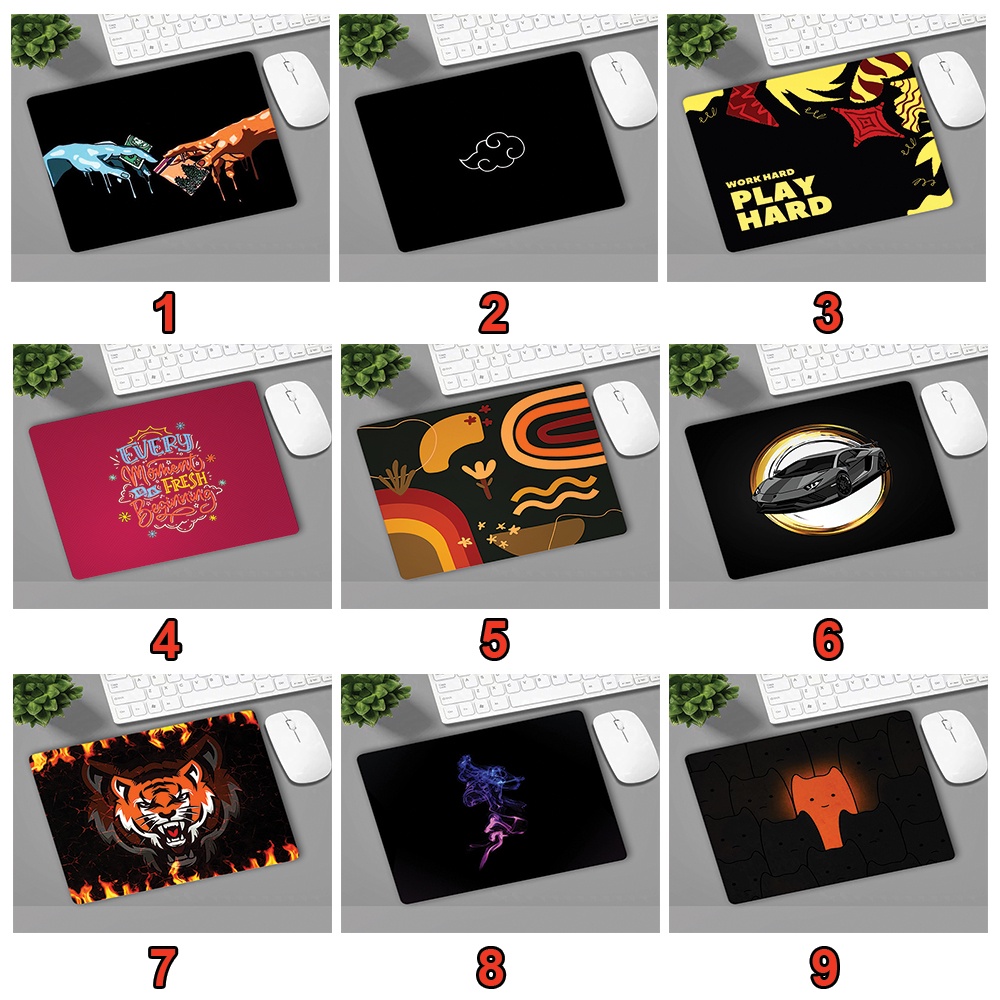 Lót Chuột - Bàn Di Chuột Gaming, Văn Phòng 21x26cm, Có May Viền, Cao Su Tự Nhiên