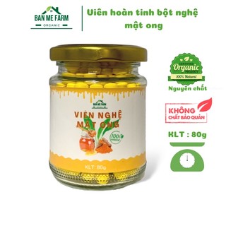 Viên tinh nghệ mật ong VTBN 80g, Viên nghệ mật ong sấy khô nguyên chất, Viên nghệ Ban Mê Daklak