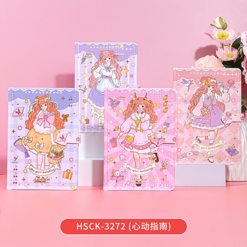 Sổ mèo hoa anh đào , sổ tay kế hoạch scrapbook nhiều mẫu mèo nhật bản