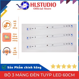 Bộ 3 máng đèn tuýp Led 60cm giá tốt chất lượng cao HL Lightiing