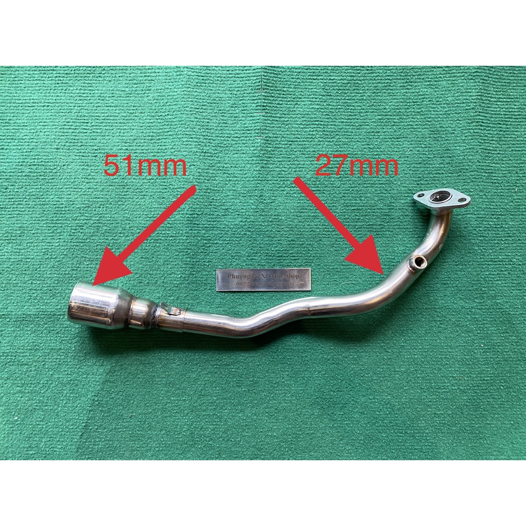 Cổ pô inox 304 gắn cho pô zin/ 4road/ pô lon độ cho AB 2022-VARIO 160