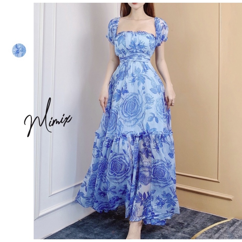 Đầm maxi trễ vai phong cách ngọt ngào-hàng thiết kế