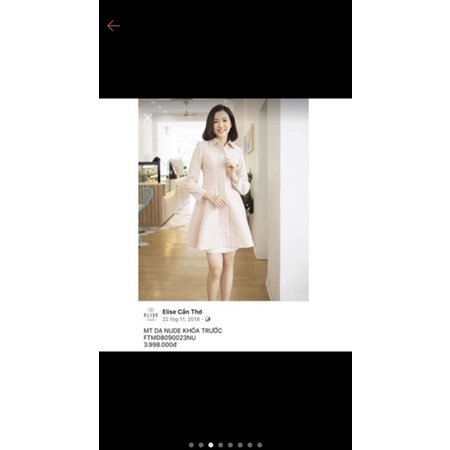 pass áo khoác dạ hiệu Elise màu hồng phấn