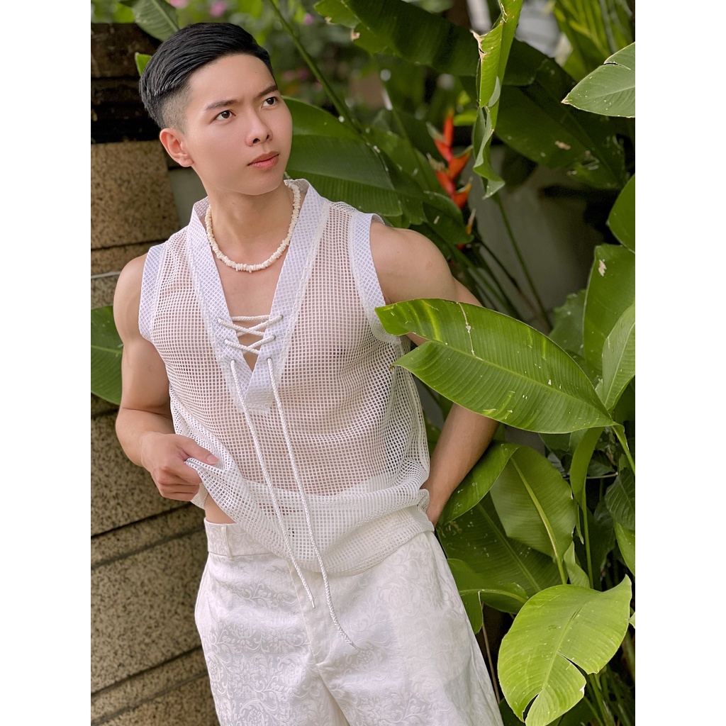 Áo Tank top lưới phom chuẩn đẹp cá tính - Free size