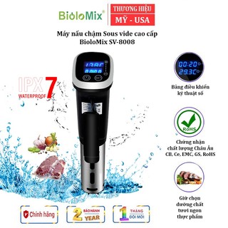Máy nấu chậm sous vide sv-8008 biolomix, công suất 1200w, hẹn giờ: 0 ~ 99 giờ 59 phút - bh 2 năm